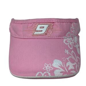 Chase Authentics Sun Visor Hat Pink One Size Adjustable Lightweight Embroidered
